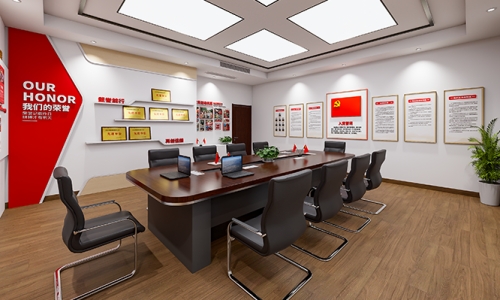 党员活动室文化墙设计88