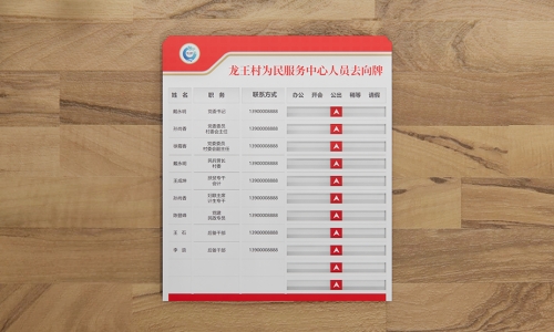去向牌设计1