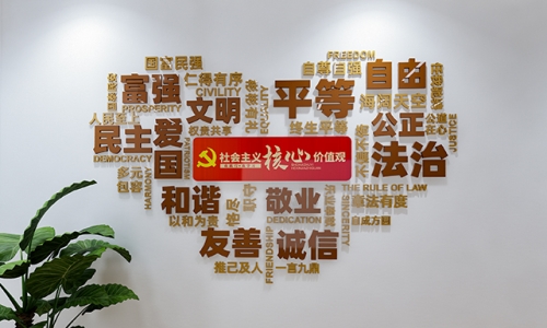社会主义核心价值观文化墙设计01