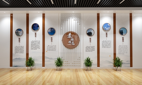 文明创建文化墙设计1