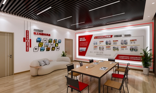 社工站文化墙设计 社区社工站文化墙设计13