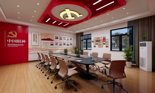 党员活动室文化墙设计48