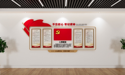 党员活动室文化墙设计10