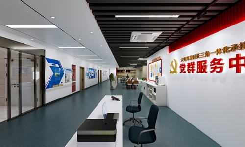 社区走道文化墙设计11