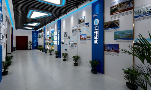 乡镇产业展厅设计，走道文化设计