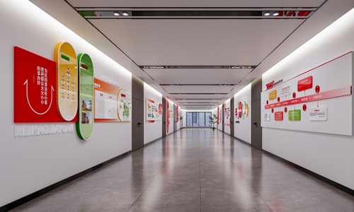 社区走道文化墙设计17